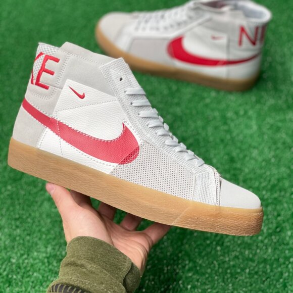 Nike Other - Nike Zoom Blazer Mid Premium SB Mens Skate Shoes White FD5113-100 NEW Multi Sz